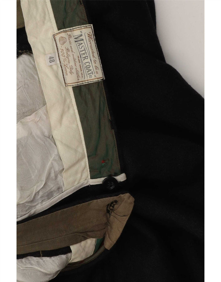 Master Coat Herren-Anzughose mit Pegged-Anzug, Größe 48, mittelgroß, W32, L29, graue Wolle