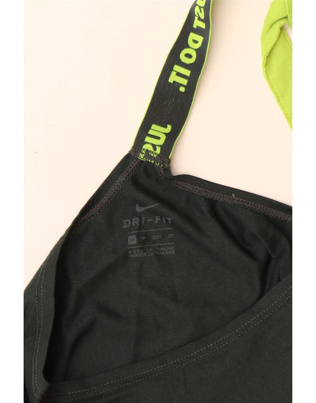 Nike Damen Graphic Vest Top UK 6 XS Schwarz