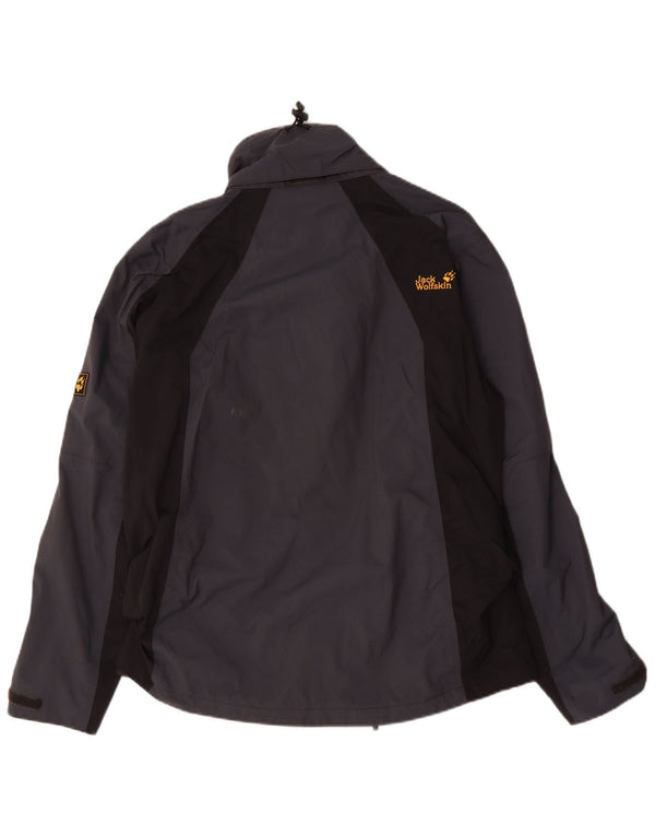 Jack Wolfskin Herren Regenjacke UK 40/42 Large Marineblau Polyester