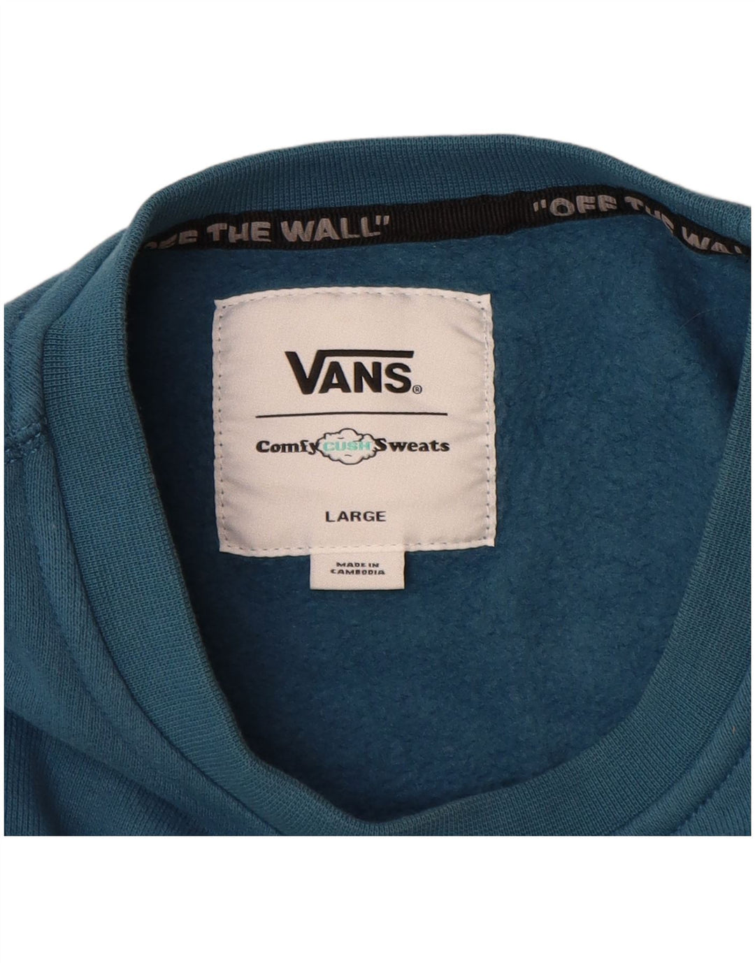 VANS Herren Sweatshirt Pullover Große blaue Baumwolle