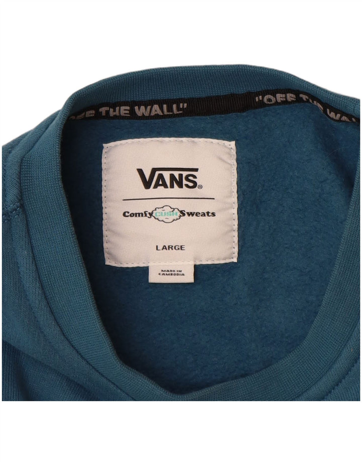 VANS Herren Sweatshirt Pullover Große blaue Baumwolle