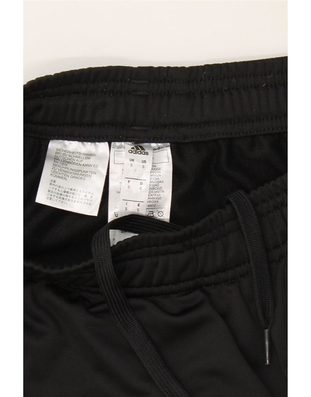 ADIDAS Mens Tracksuit Trousers Joggers Small  Black Polyester Vintage Adidas and Second-Hand Adidas from Messina Hembry 