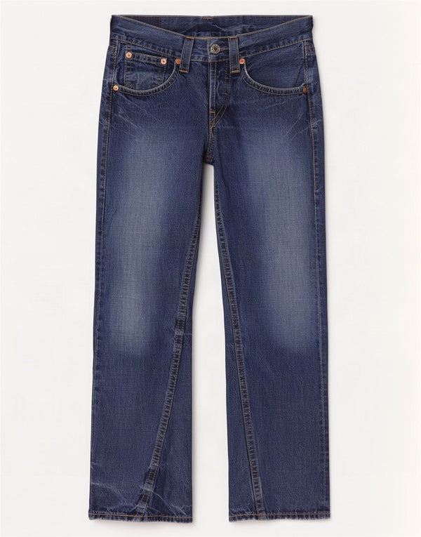 Levi's Mens 907 Bootcut Jeans W30 L34 Blue Cotton