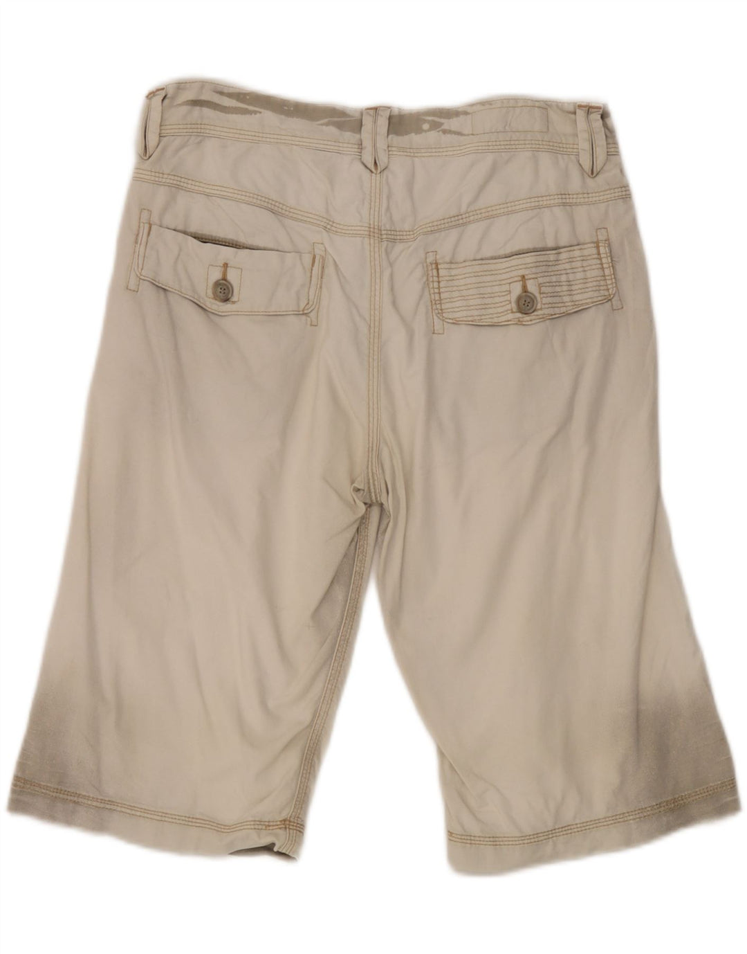 Marlboro Classics Herren-Bermudashorts W31 Mittelbeige Baumwolle