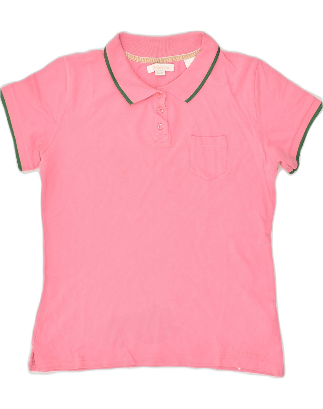 TIMBERLAND Womens Polo Shirt UK 8 Small Pink Cotton | Vintage Timberland | Thrift | Second-Hand Timberland | Used Clothing | Messina Hembry 