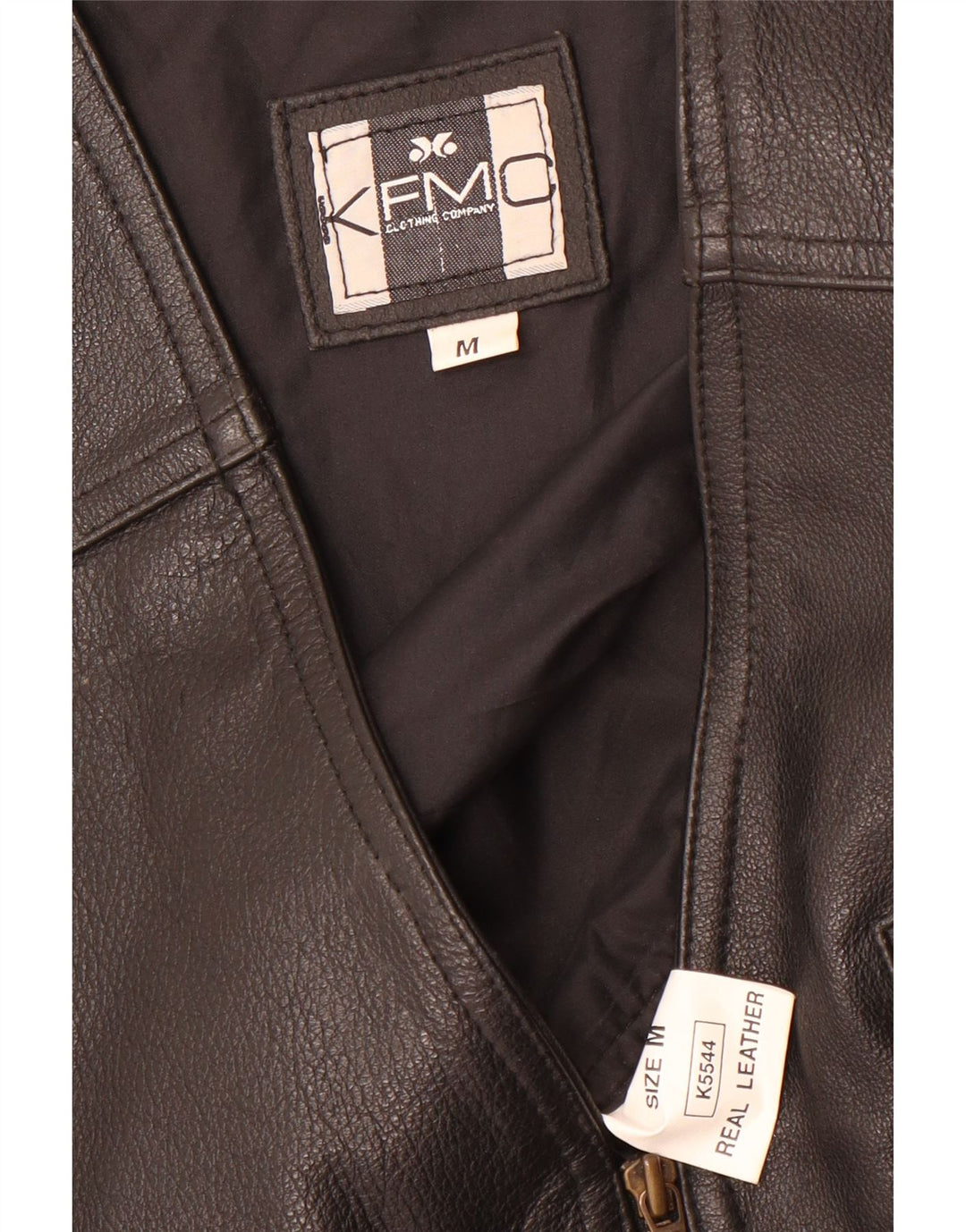 Vintage Herren-Lederweste, mittelgroß, schwarzes Leder