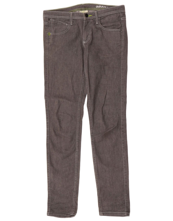 Adidas Damen Neo Label Slim Jeans W32 L32 Graue Baumwolle
