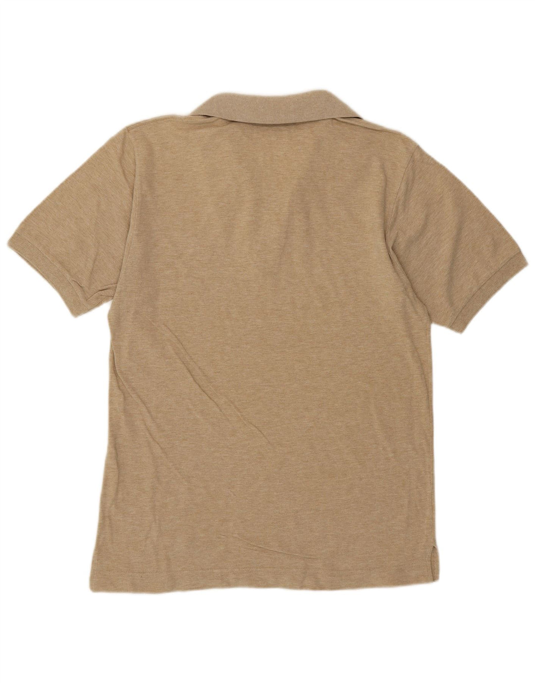 Sergio Tacchini Herren-Poloshirt aus mittelbeigemelierter Baumwolle