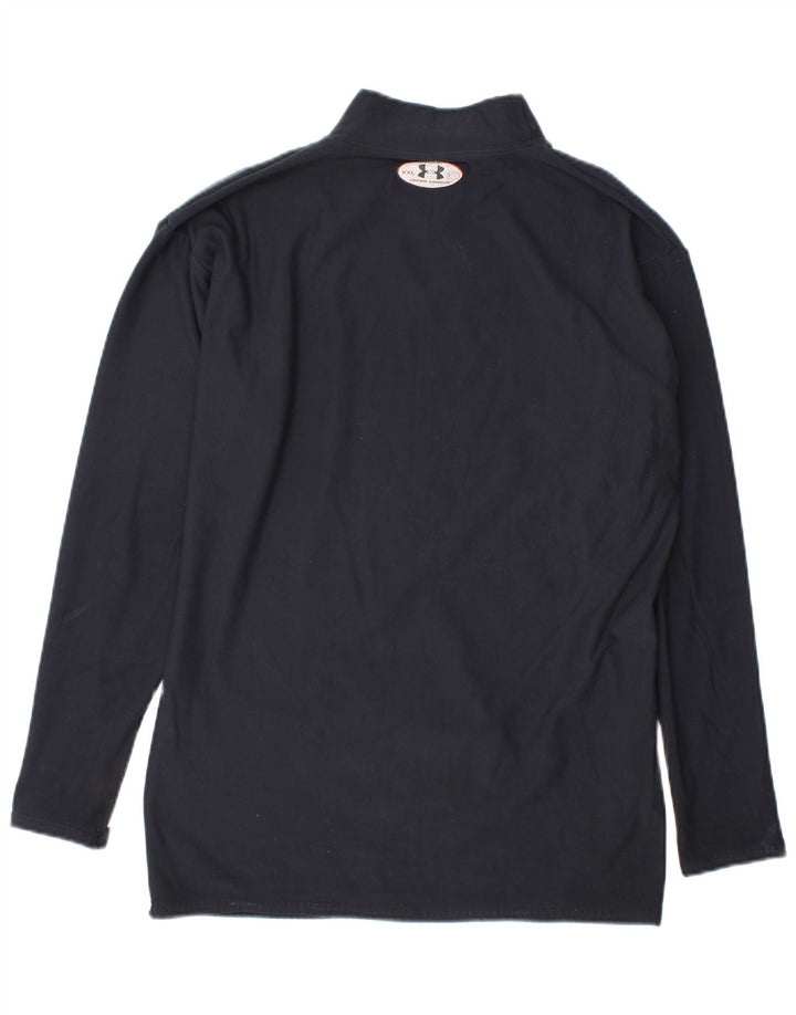 Under Armour Herren-Oberteil mit langen Ärmeln, groß, marineblaues Nylon