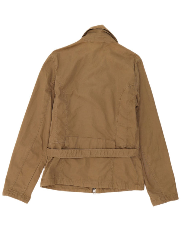 Napapijri Damen Geographic Utility Jacke UK 18 XL Khaki Baumwolle