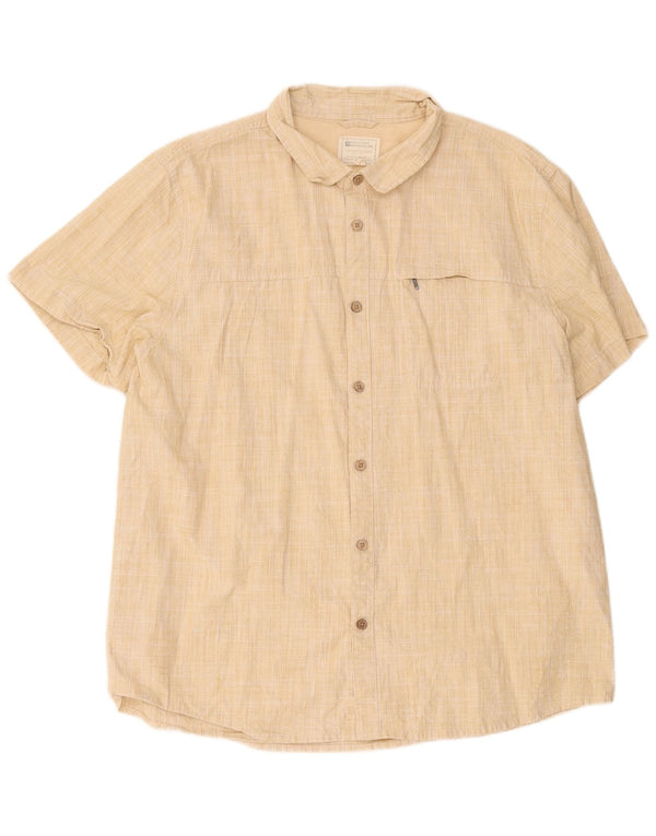 Mountain Warehouse Herren-Kurzarmhemd 2XL Beige Polyester