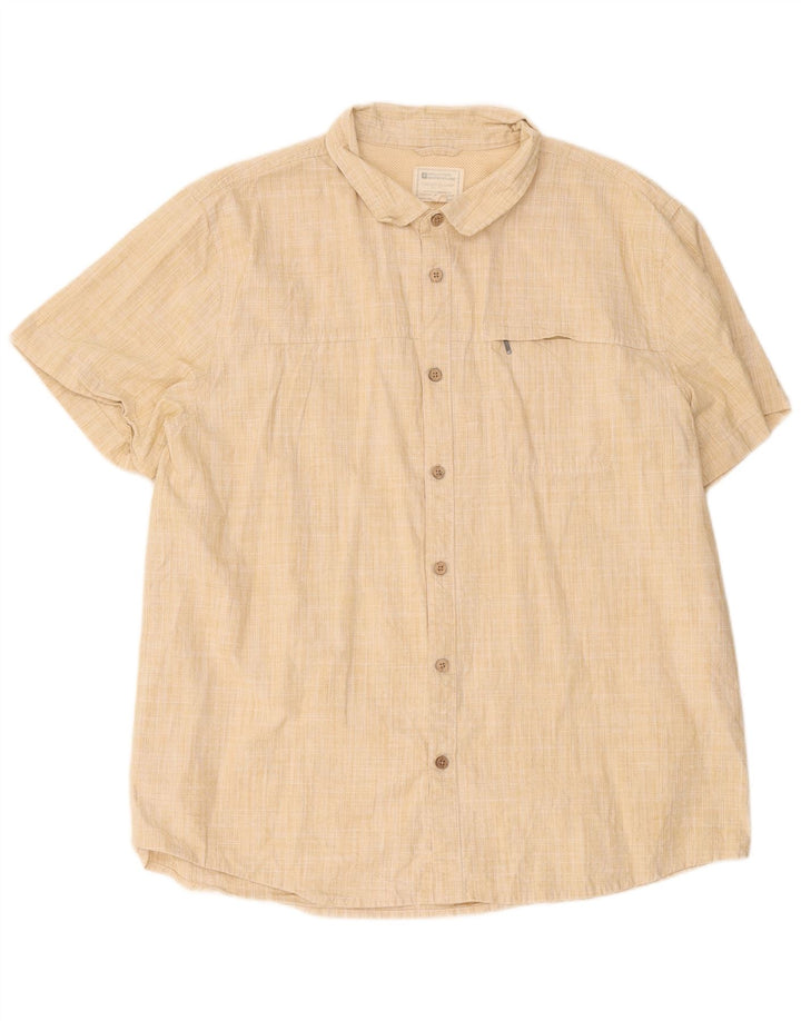 Mountain Warehouse Herren-Kurzarmhemd 2XL Beige Polyester
