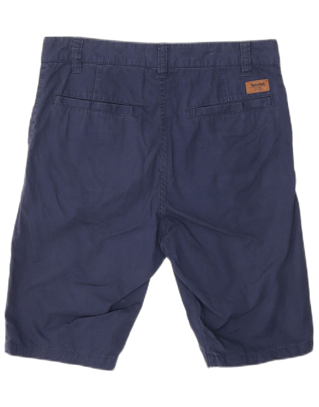 TIMBERLAND Boys Chino Shorts 15-16 Years W30 Navy Blue Cotton