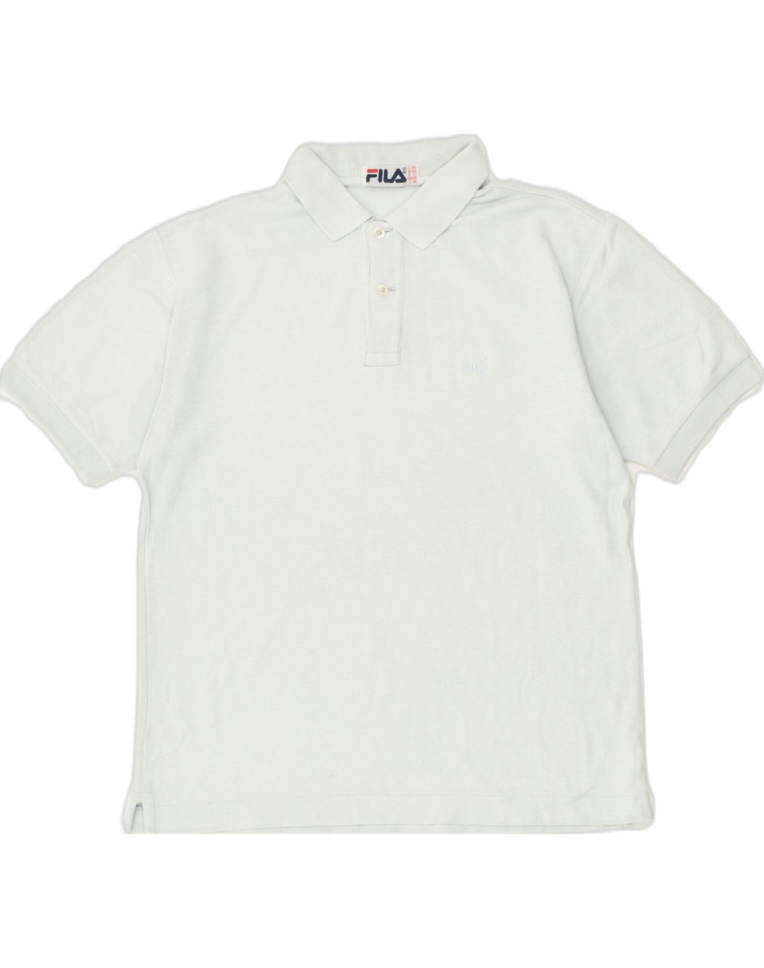 FILA Mens Polo Shirt IT 46 Small Blue Cotton | Vintage Fila | Thrift | Second-Hand Fila | Used Clothing | Messina Hembry 