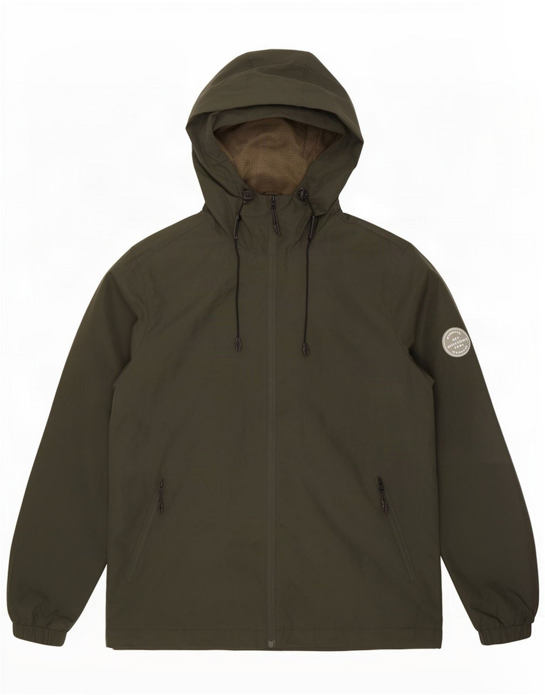 Jack & Jones Herren-Regenjacke mit Kapuze, UK 40, Größe L, grün, Polyester