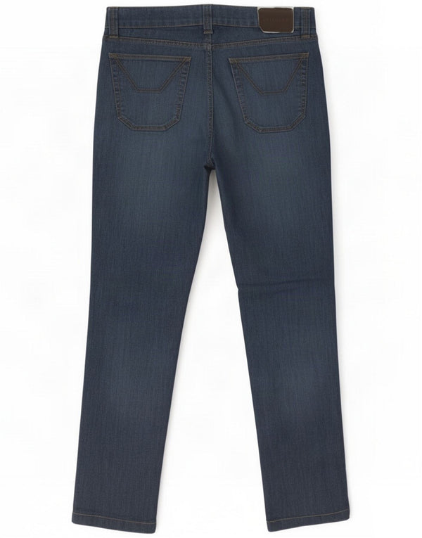 Jeckerson Herren Slim Jeans W36 L32 Marineblau Colourblock Baumwolle
