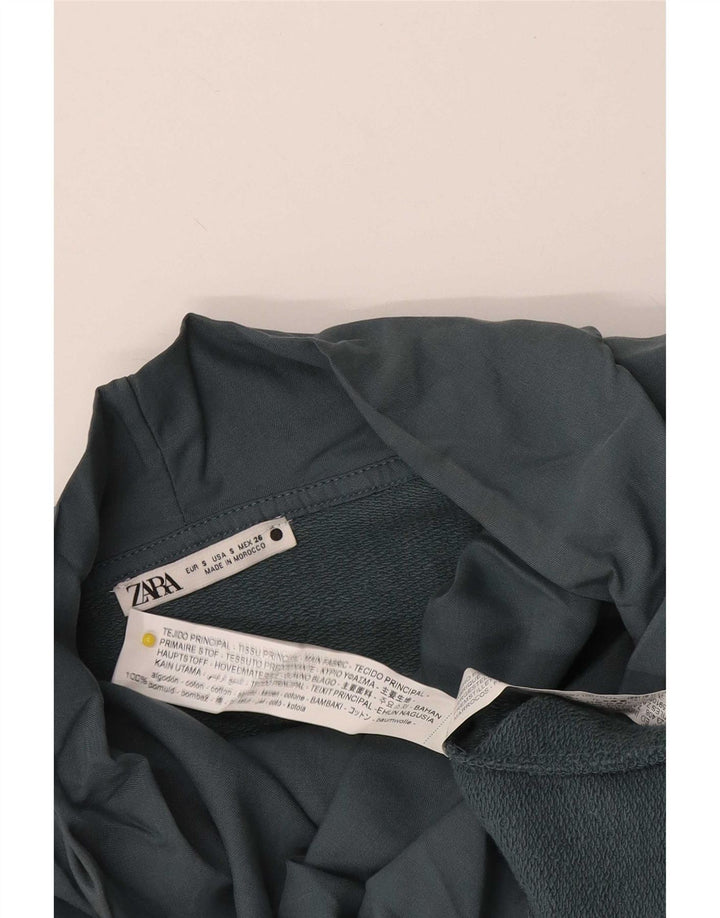 Zara Damen-Sweatshirt in Übergröße, Gr. 10, Größe S, Grau, Baumwolle