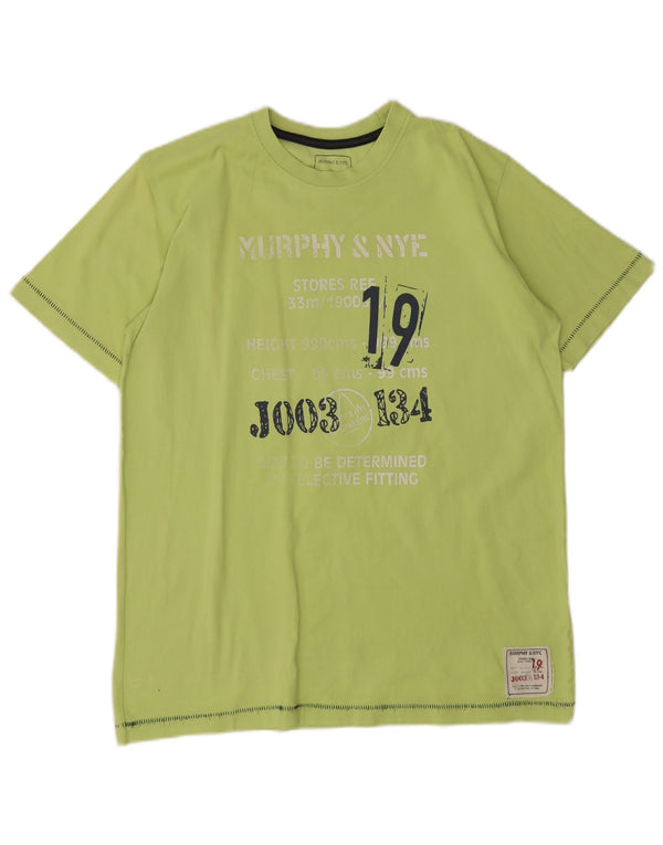 Murphy & Nye Herren-T-Shirt mit Grafik, Größe L, Grün, Baumwolle