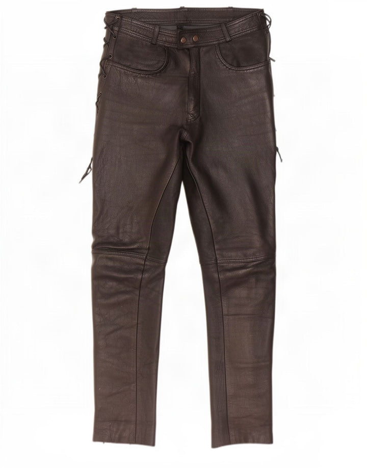 Modeka Herren Slim Lederhose XL W34 L33 Schwarz