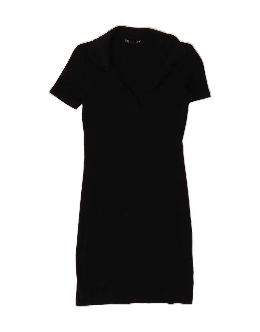 ZARA Womens Polo Dress UK 10 Small Black Vintage Zara and Second-Hand Zara from Messina Hembry 
