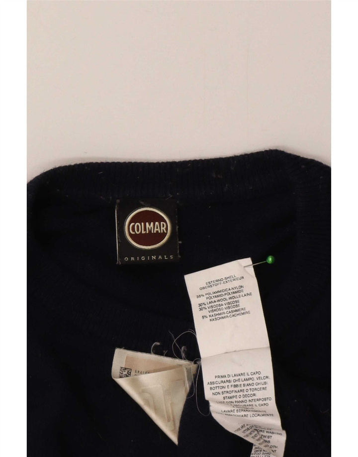 Colmar Herren-Pullover mit Rundhalsausschnitt, groß, marineblau, Polyamid