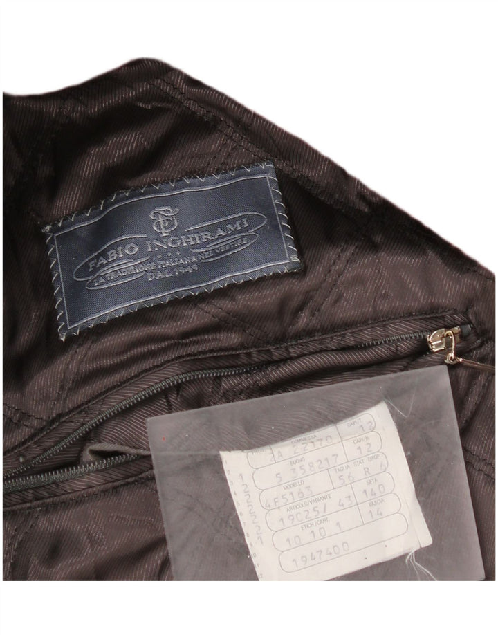 Fabio Inghirami Damen Dufflecoat IT 46 4XL Schwarz