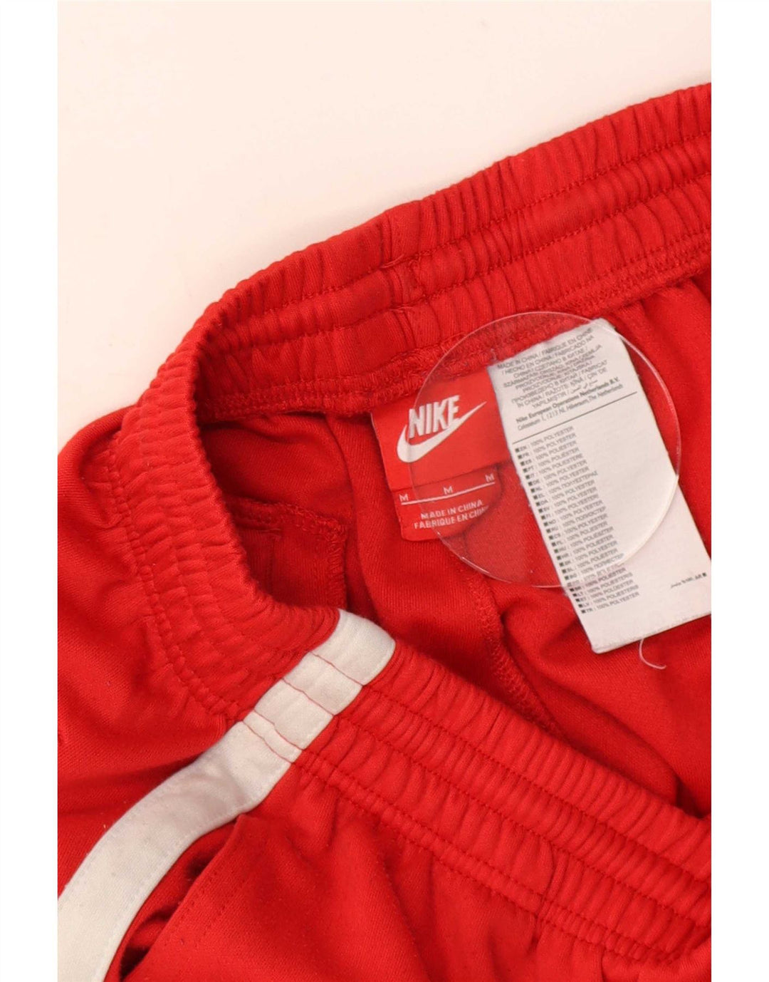 Nike Herren-Sportshorts aus mittelrotem Colourblock-Polyester