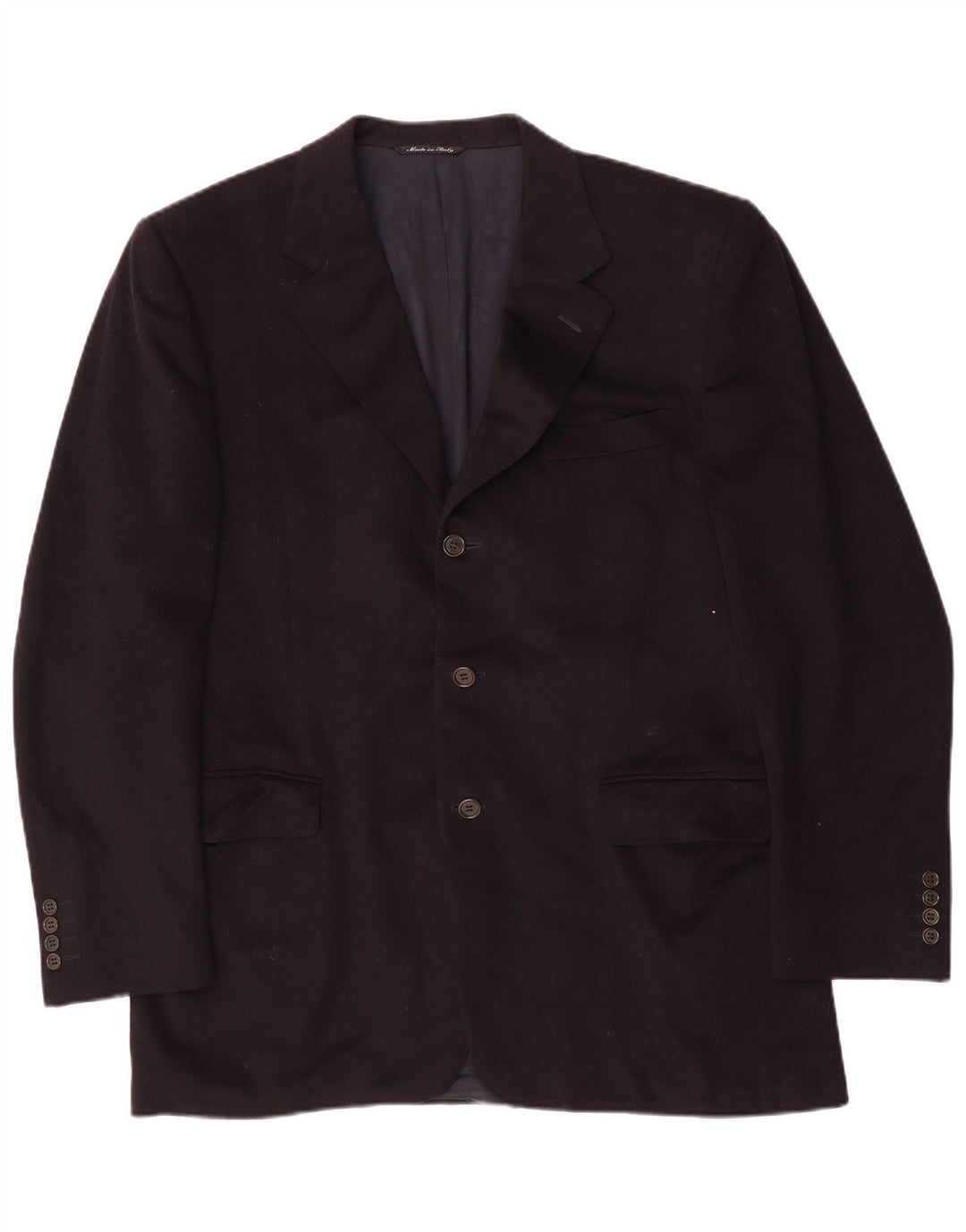 Canali Herren 3-Knopf-Blazerjacke IT 52 XL Marineblaue Wolle