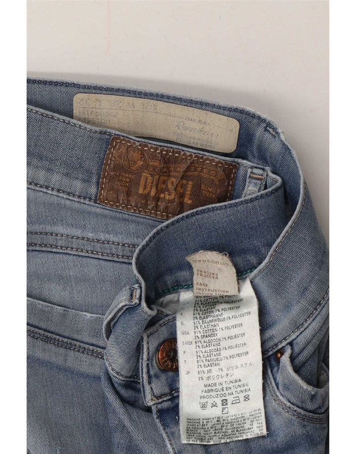 Diesel Damen Ronhoir Regular Bootcut Jeans W28 L32 Blaue Baumwolle