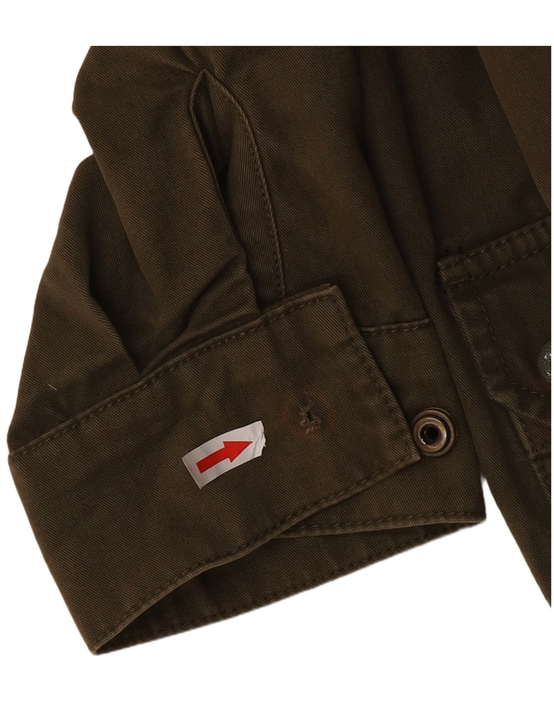 Übergroße Militärjacke für Damen von TOPSHOP, UK 10, Größe S, Khaki, Baumwolle