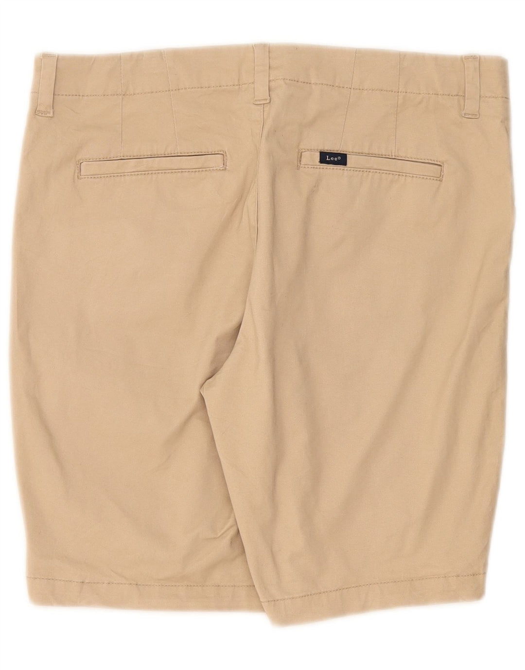 Lee Damen Freizeitshorts US 12 Large W34 Beige Baumwolle