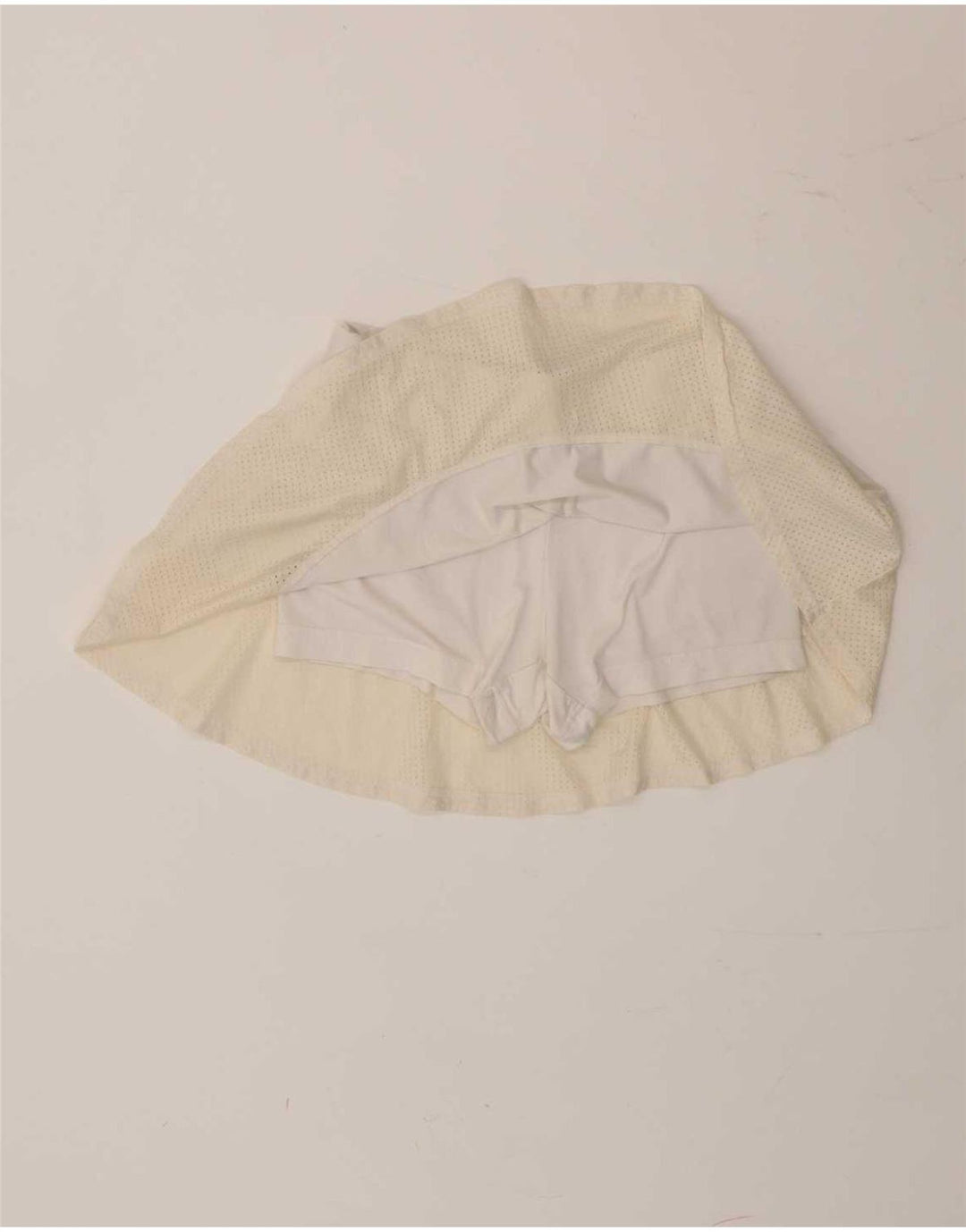 Adidas Damen Skort UK 12/14 Mittelweiß Farbblock