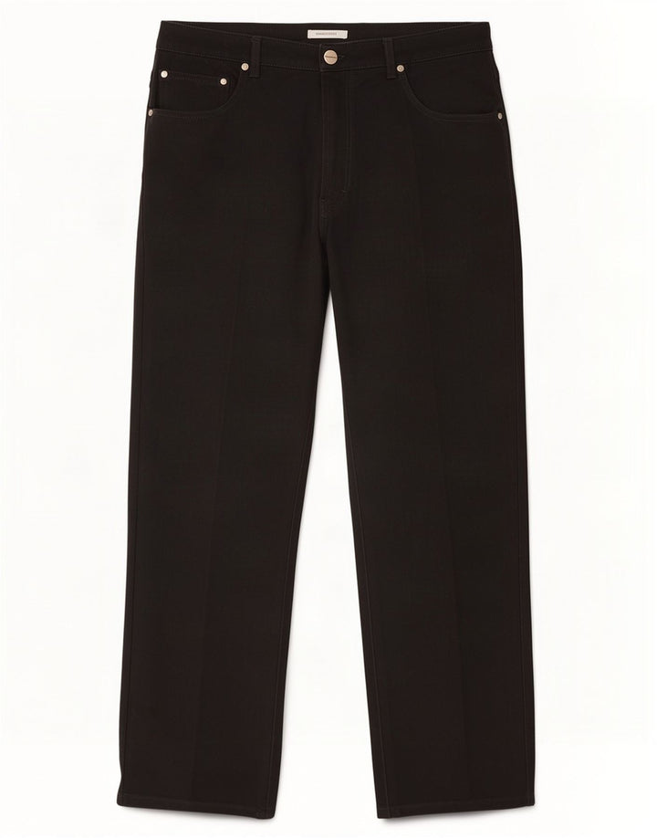 Trussardi Herren Straight Jeans W36 L29 Schwarz