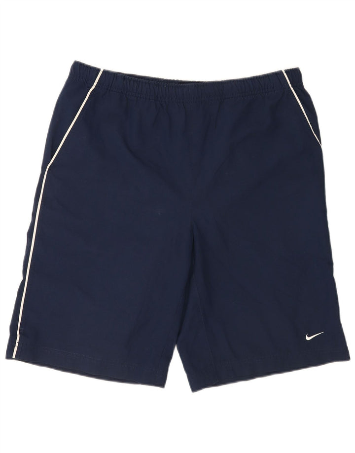 Nike Herren Graphic Regular Sport Shorts Medium Marineblau Polyester Sport