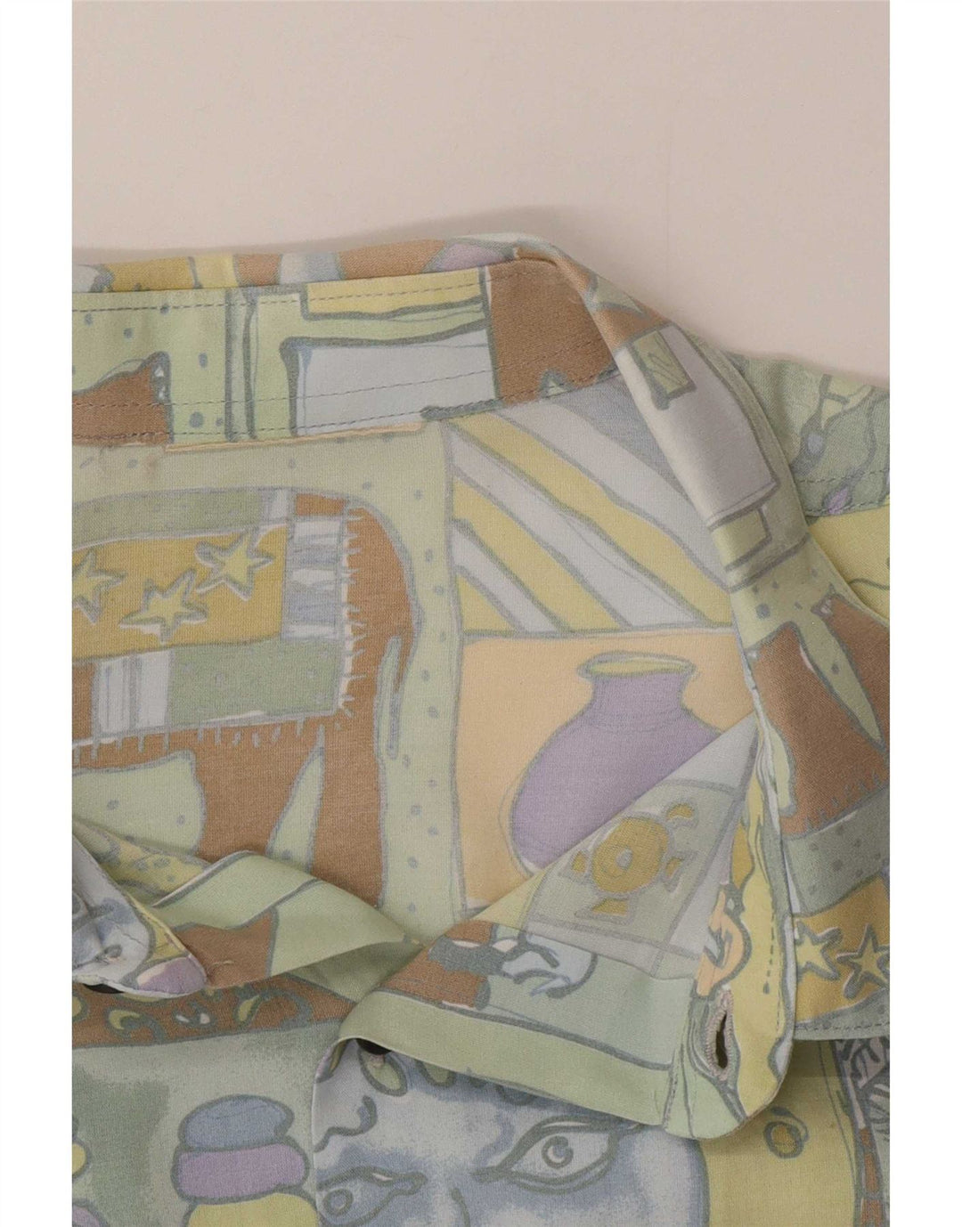 Vintage Herrenhemd Großes Mehrfarbiges Patchwork