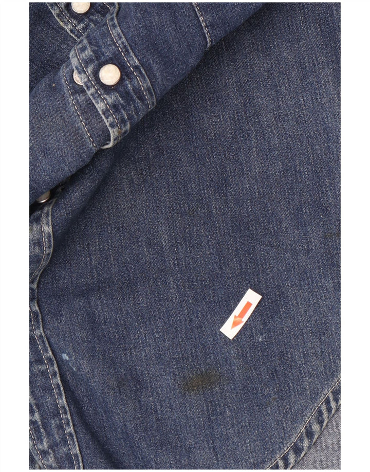 Levi's Herren-Jeanshemd aus mittelblauer Baumwolle