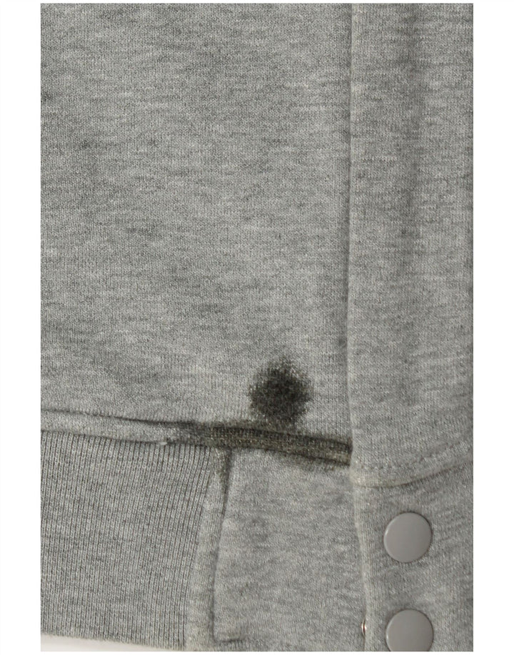 Nike Herren-Trainingsanzugoberjacke aus mittelgrauer Baumwolle