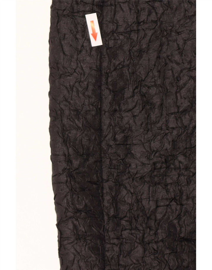 Max Mara Damen Crop Open Blazer Jacke UK 12 Medium Schwarz Polyester