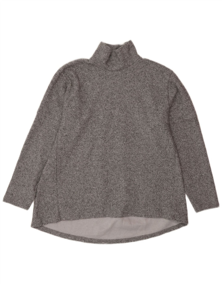 Zara Damen Sweatshirt Pullover UK 10 Small Grau meliert
