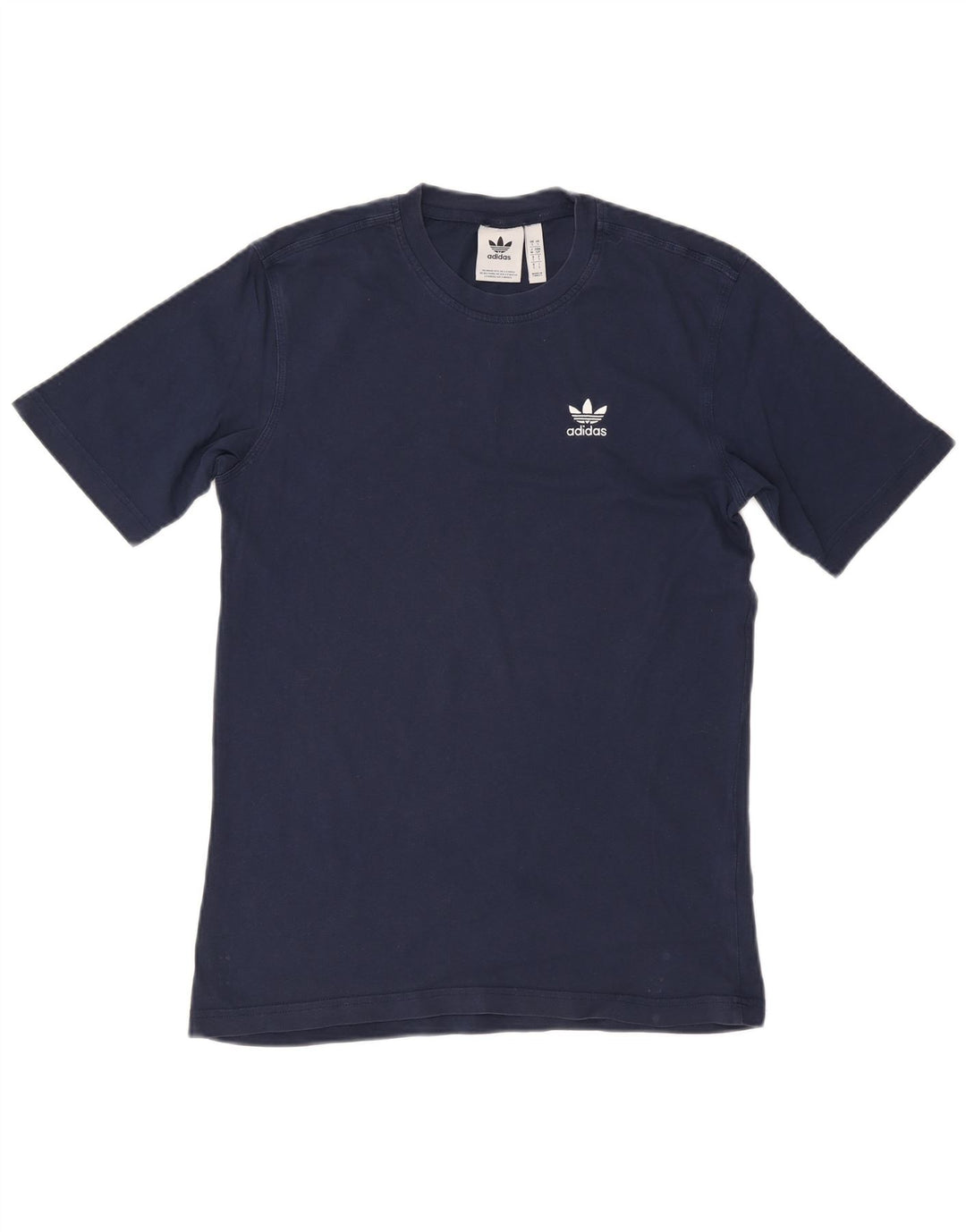 Adidas Herren T-Shirt Top Small Marineblau Baumwolle
