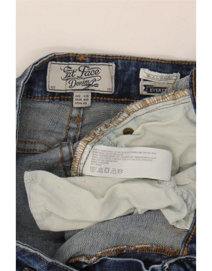 Fat Face Damen Slim Jeans UK 12 Medium W32 L28 Marineblau Baumwolle