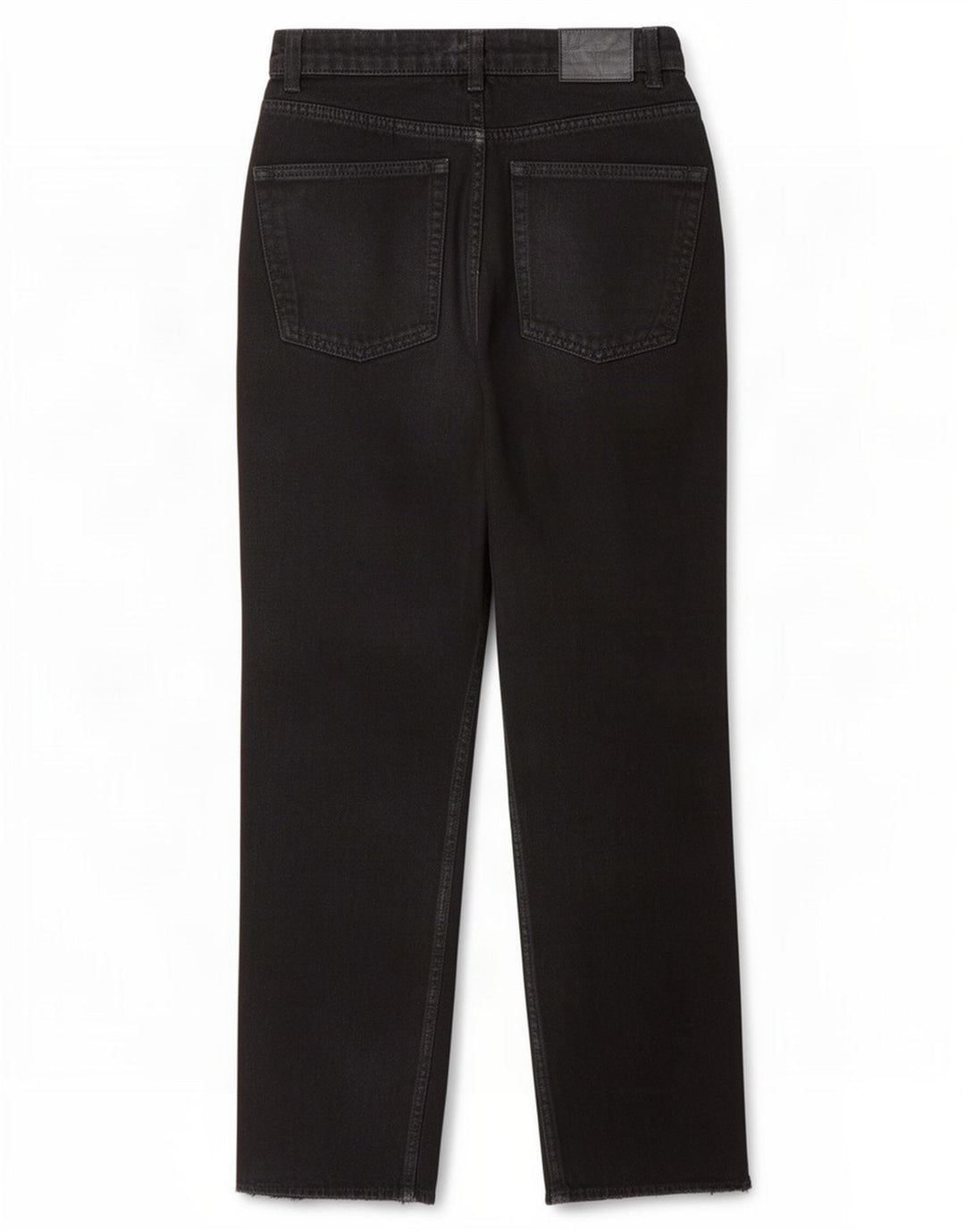 Zara Damen Straight Jeans EU 38 Small W28 L25 Schwarz