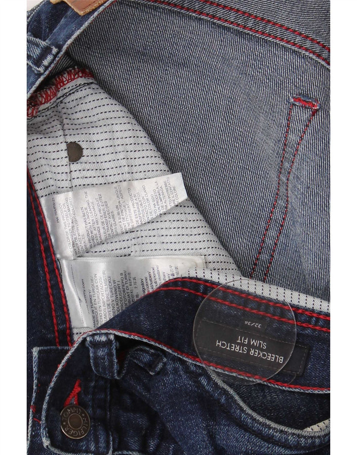Tommy Hilfiger Damen Bleecker Slim Jeans W13 L28 Blaue Baumwolle