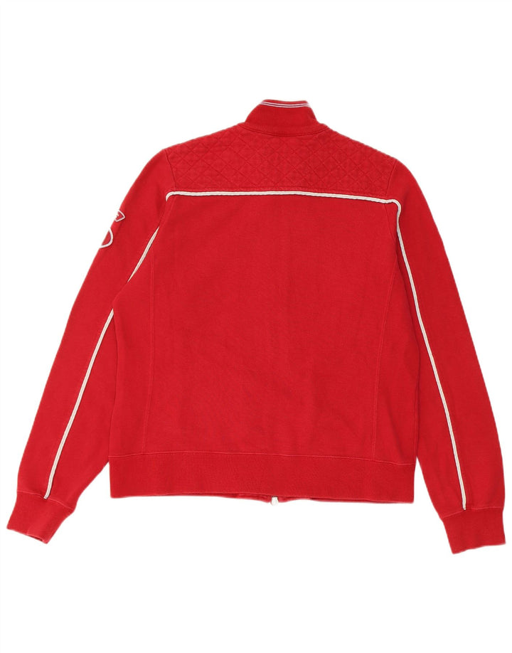 Champion Damen-Trainingsanzugoberteil mit Grafik, UK 14, Größe L, Rot, Baumwolle