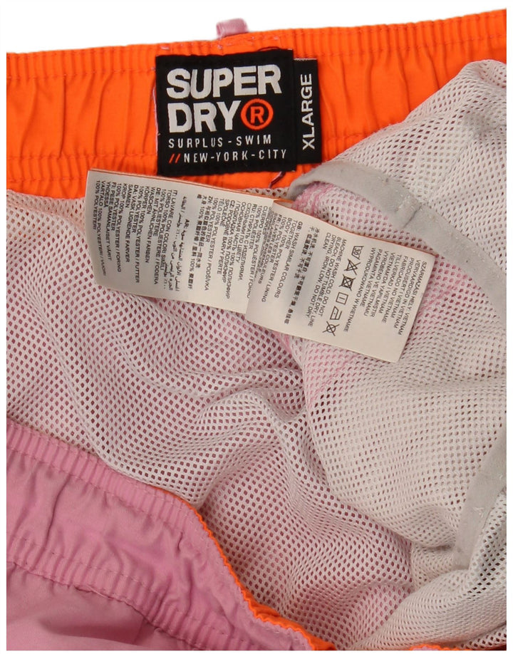 Superdry Herren Badeshorts XL Rosa Polyester