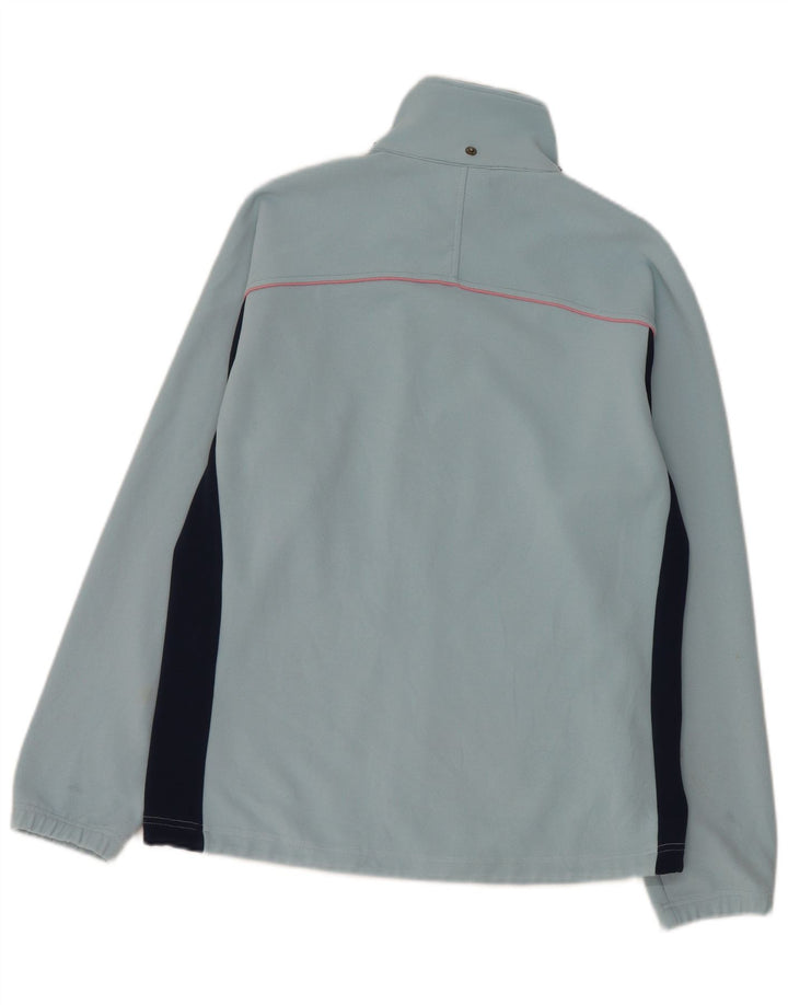 Asics Herren-Trainingsanzug-Top-Jacke aus mittelblauem Colourblock-Polyester