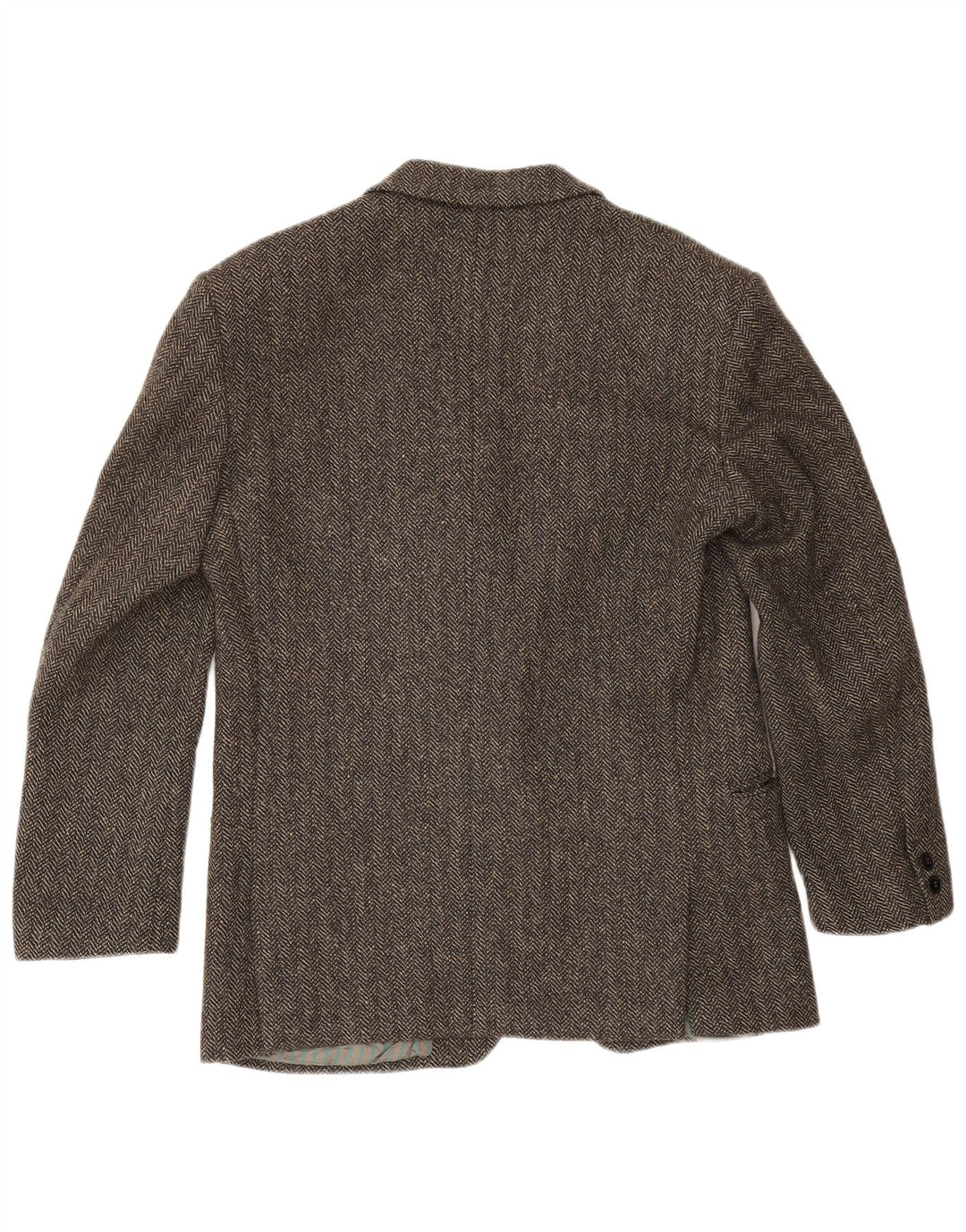 Pierre Laurent Herren-Blazer mit 1 Knopf, IT 46, kleines graues Fischgrätenmuster