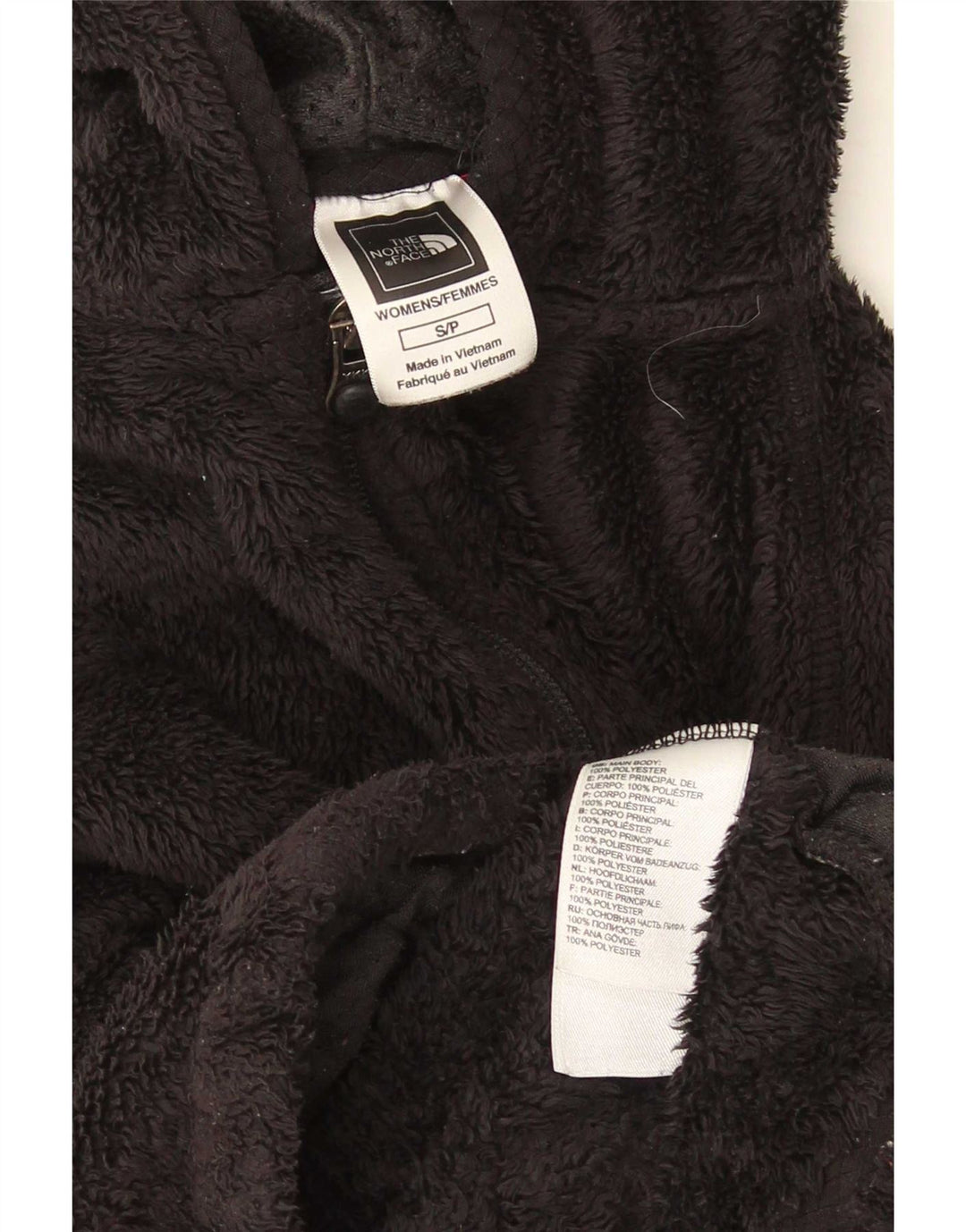 The North Face Damen-Fleecejacke mit Kapuze, UK 10, Größe S, Schwarz, Polyester