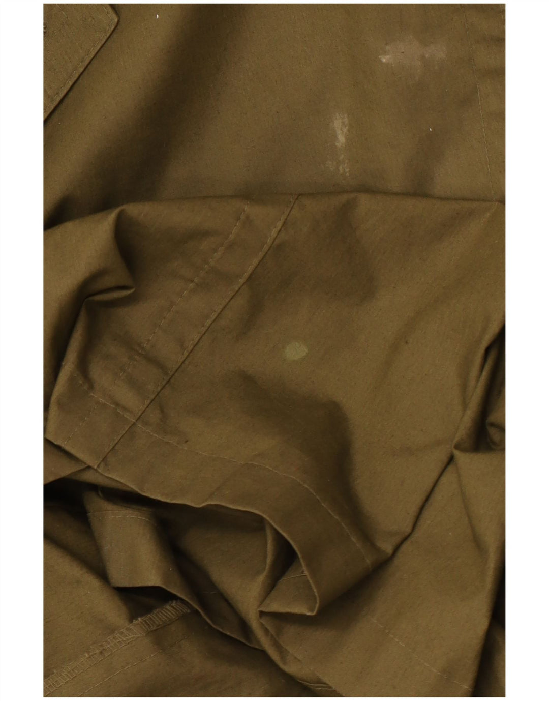 VINTAGE Damen Trenchcoat EU 40 Medium Khaki Baumwolle