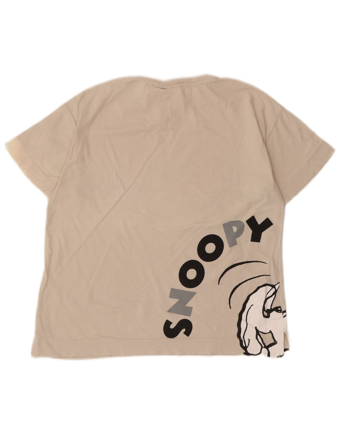 Zara Jungen T-Shirt mit Grafik, 9–10 Jahre, gebrochenes Weiß